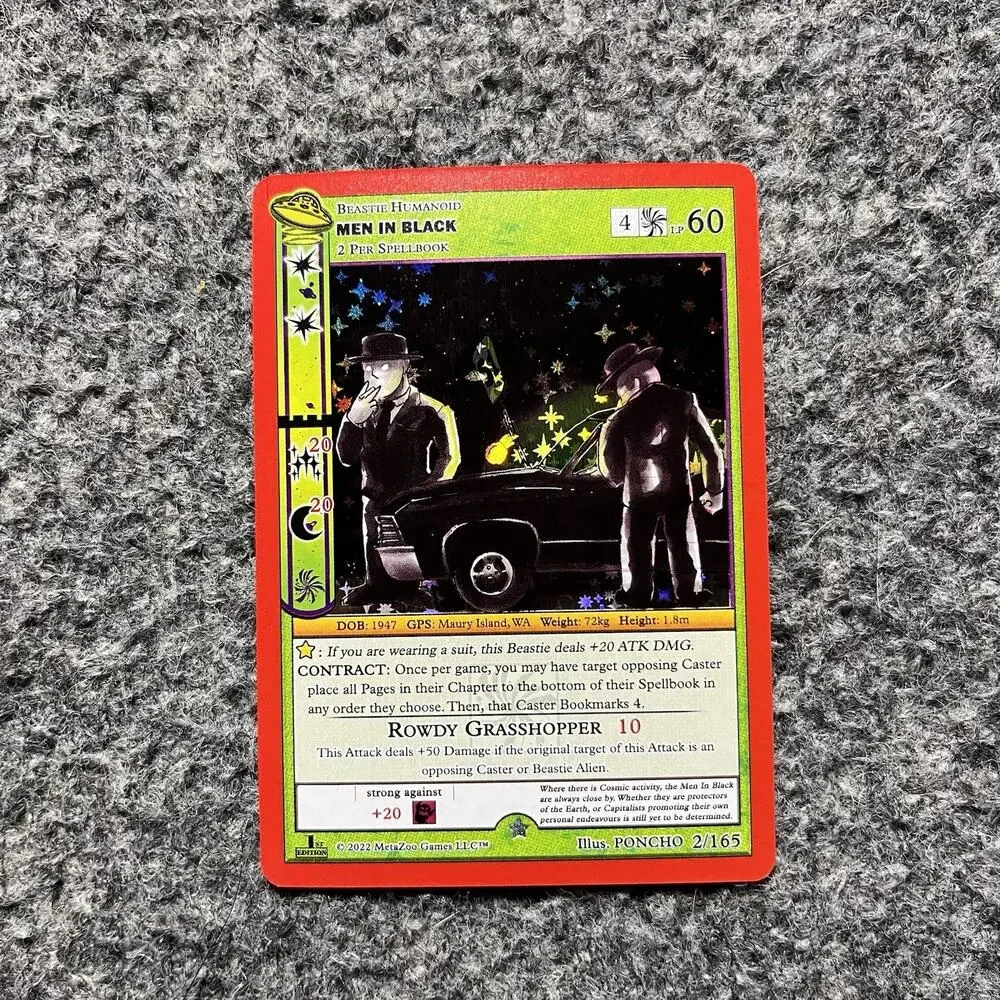 Metazoo UFO Men In Black 2/165 1st Edition Full Holo Foil Card NM